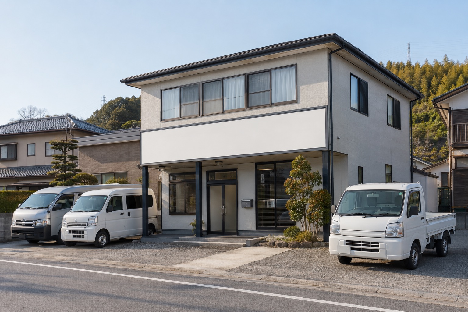 アオバ建設の事務所外観